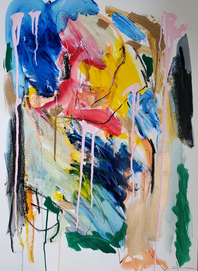Get Behind It 18x24 425 char acryl paper
